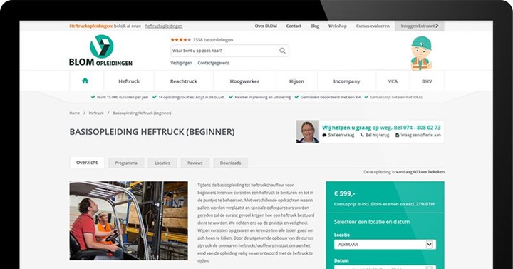 Online inschrijven ChainWise Cursusplanner